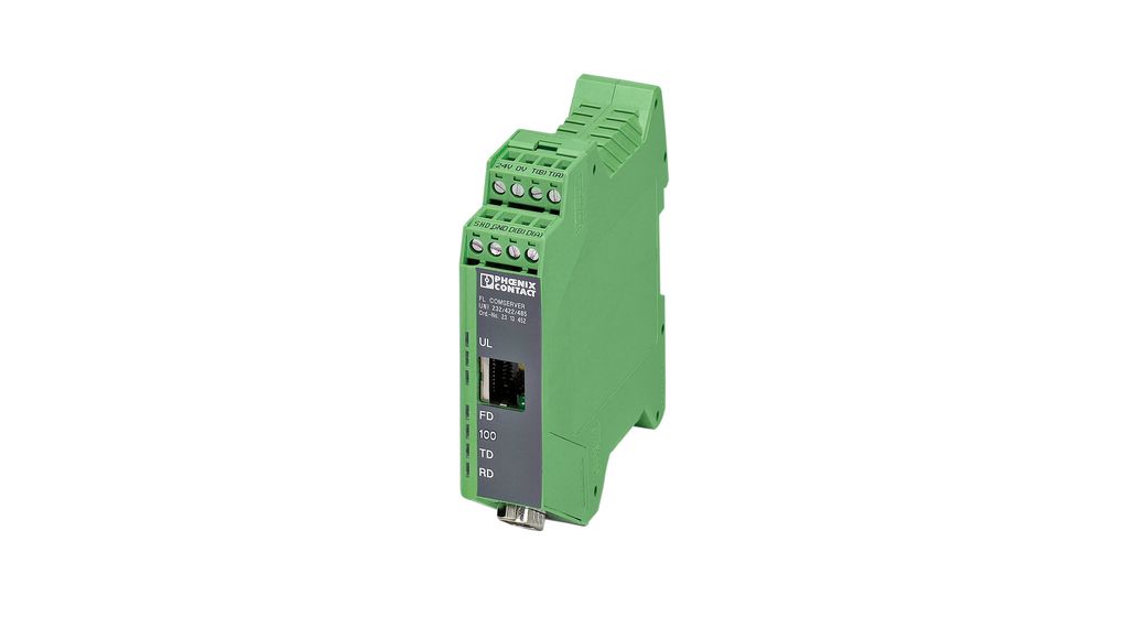 Serveur série, 100Mbps, Serial Ports - 1, RS232 / RS422 / RS485